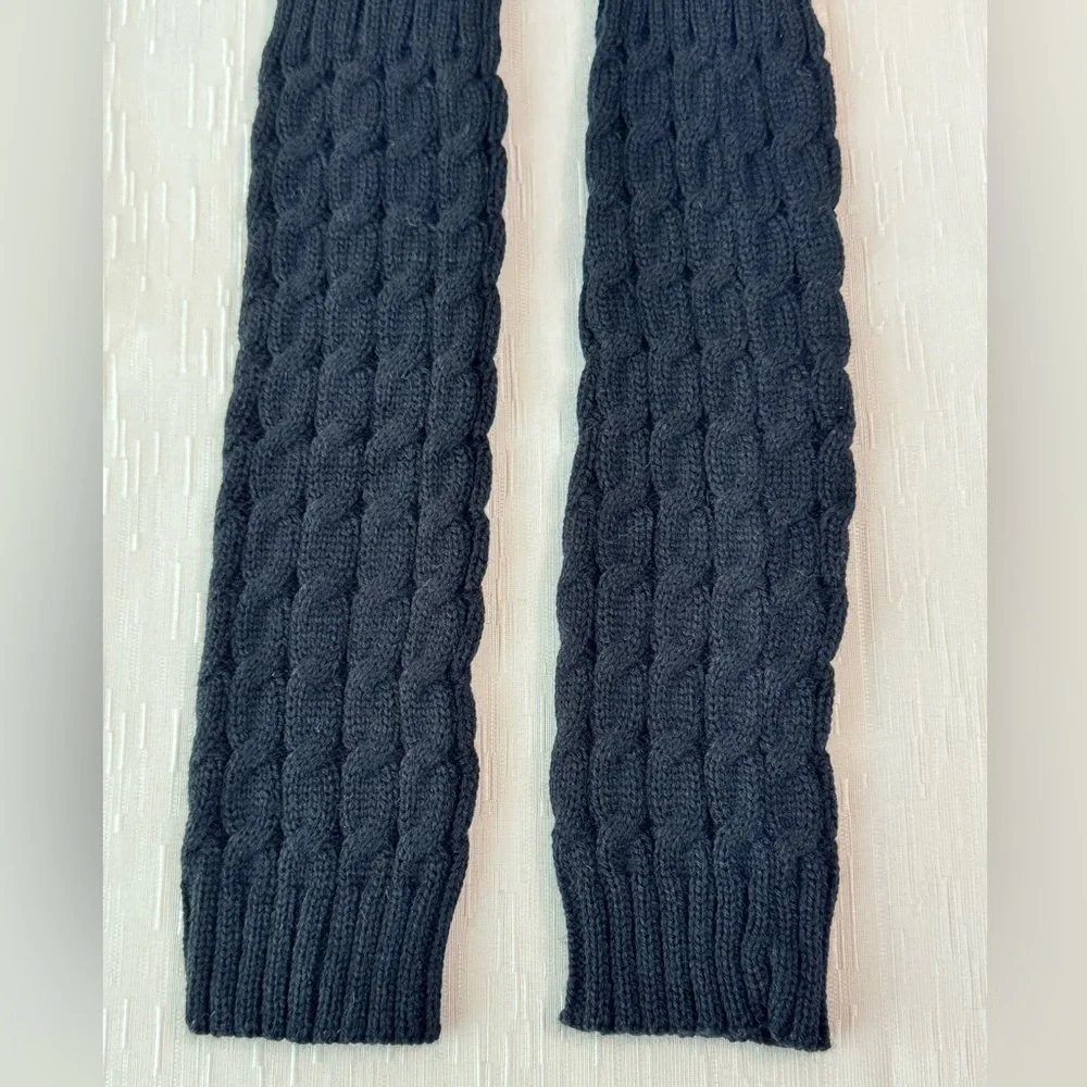 Black Cable Knit Leg Warmers | Little & Young Girls | NWOT | Winter